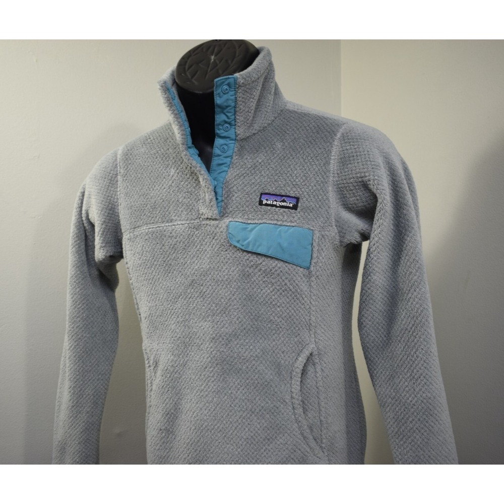 Patagonia Re-Tool Snap-T‎ Fleece Pullover Gray Hiking Polartec Womens XS XSMALL